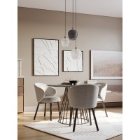 Панно декоративное с эффектом 3d minimalism, с черной рамой, 60х60 см
