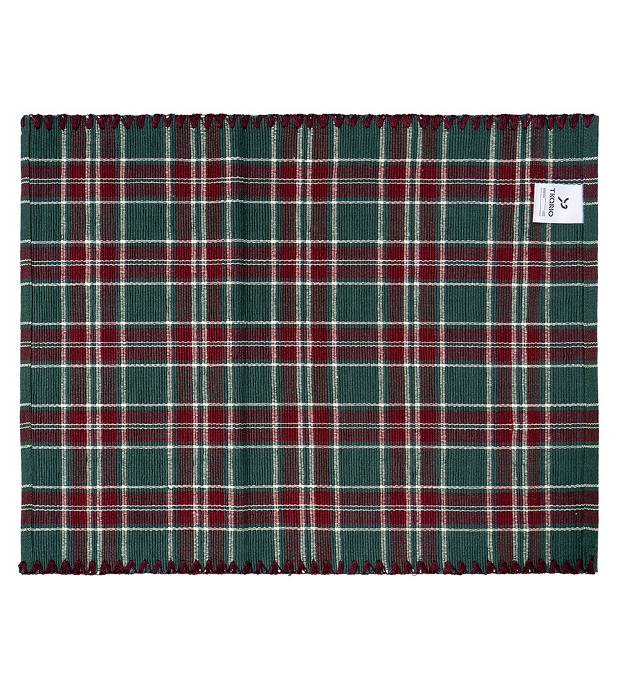 Набор из двух салфеток под приборы Шотландская клетка из коллекции new year essential, 35x45см