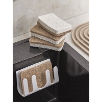 Набор губок для посуды из целлюлозы и кокосового волокна eco sponge, белые, 6 шт.