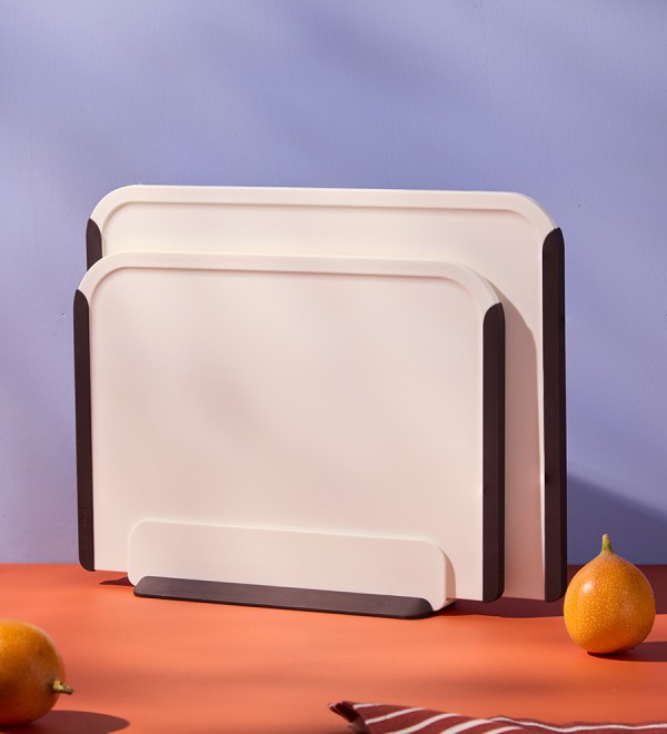Подставка для разделочных досок smartchef, 27х8,5 см, бежевая/бордовая