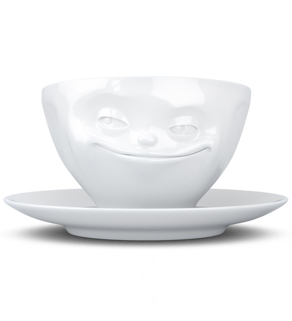 Чайная пара grinning, 200 мл, белая