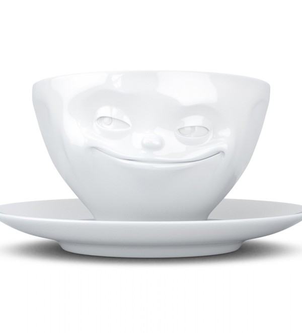 Чайная пара grinning, 200 мл, белая