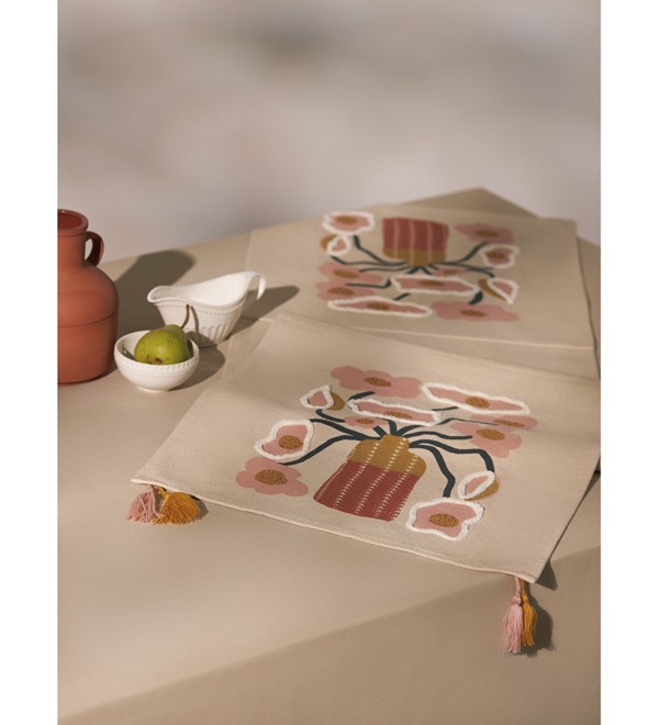Дорожка на стол forest flower из коллекции ethnic, 45х150 см