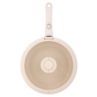 Набор посуды для приготовления со съемной ручкой smart ceramic, 7 предметов, цвета топленого молока