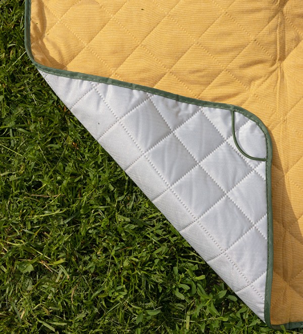 Плед для пикника и отдыха на пляже smart picnic, горчичный