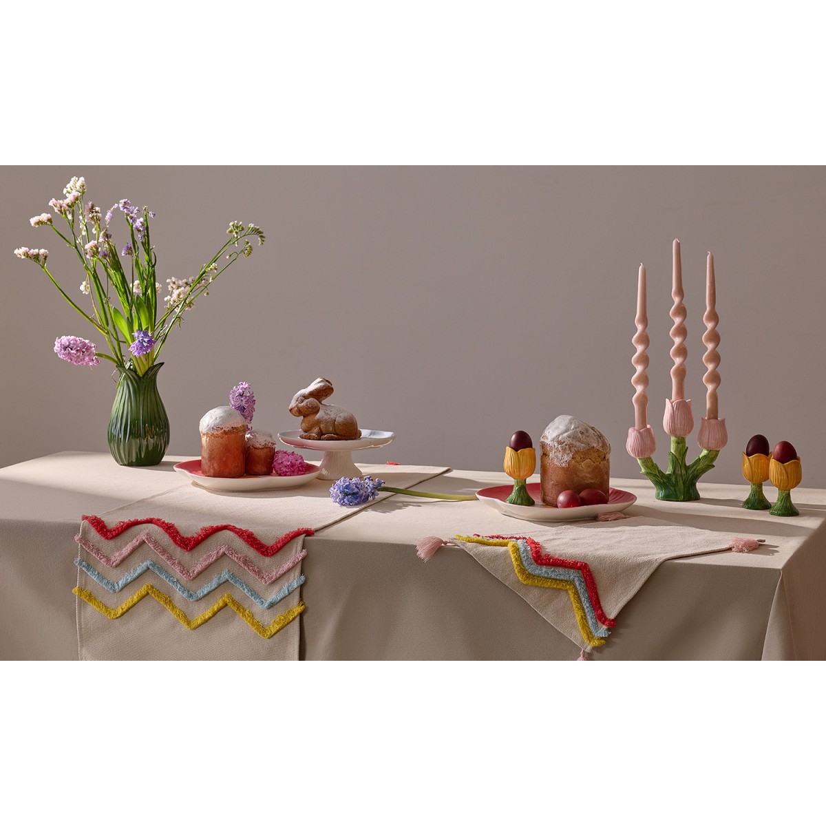 Подсвечник floret для трех свечей из коллекции blossom, 20 см