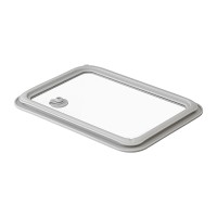 Контейнер для запекания и хранения с вакуумным эффектом vacuum glass, 700 мл, светло-серый