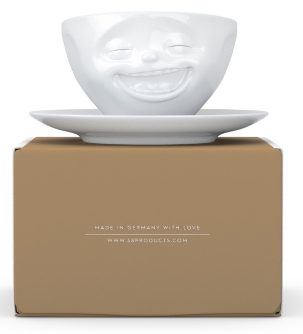 Чайная пара laughing, 200 мл, белая