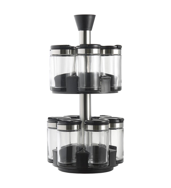 Набор из 12 банок для специй с подставкой scented jar, 100 мл