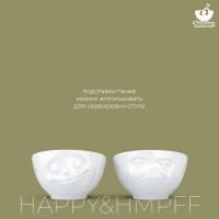 Набор подставок для яиц happy & hmpff, белый, 2 шт.