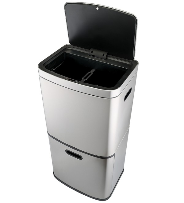 Контейнер мусорный с 2-мя отделениями smart bin, сенсорный, 60 л