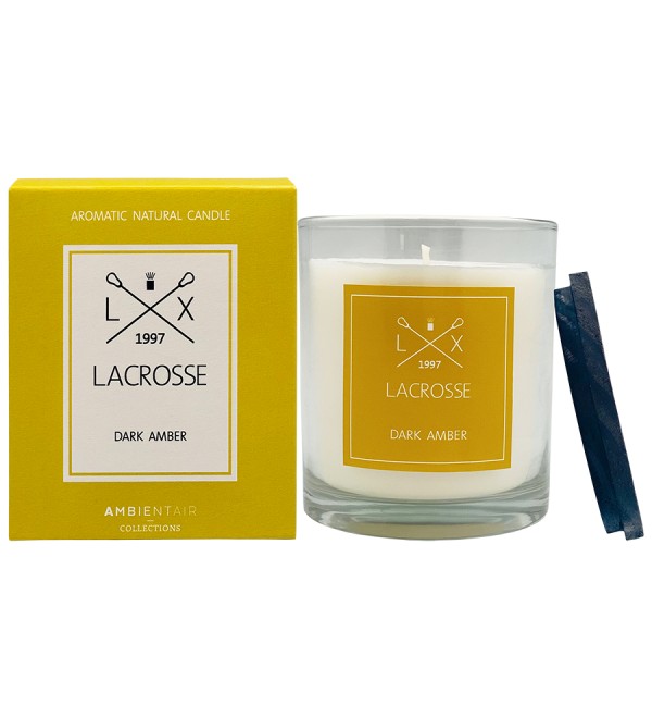 Свеча ароматическая lacrosse, dark amber, 60 ч
