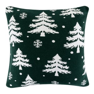 Подушка вязаная с новогодним рисунком Морозный Лес
из коллекции new year essential, 45x45 см