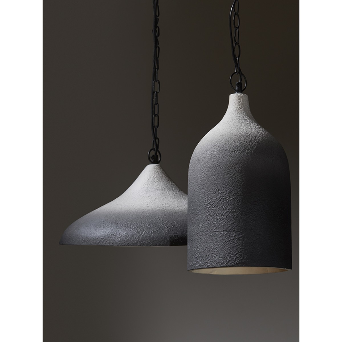 Светильник подвесной sustainable collection, D44х19 см, черный/белый