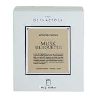 Свеча ароматическая the olphactory, white insignia, musk silhouette, 60 ч