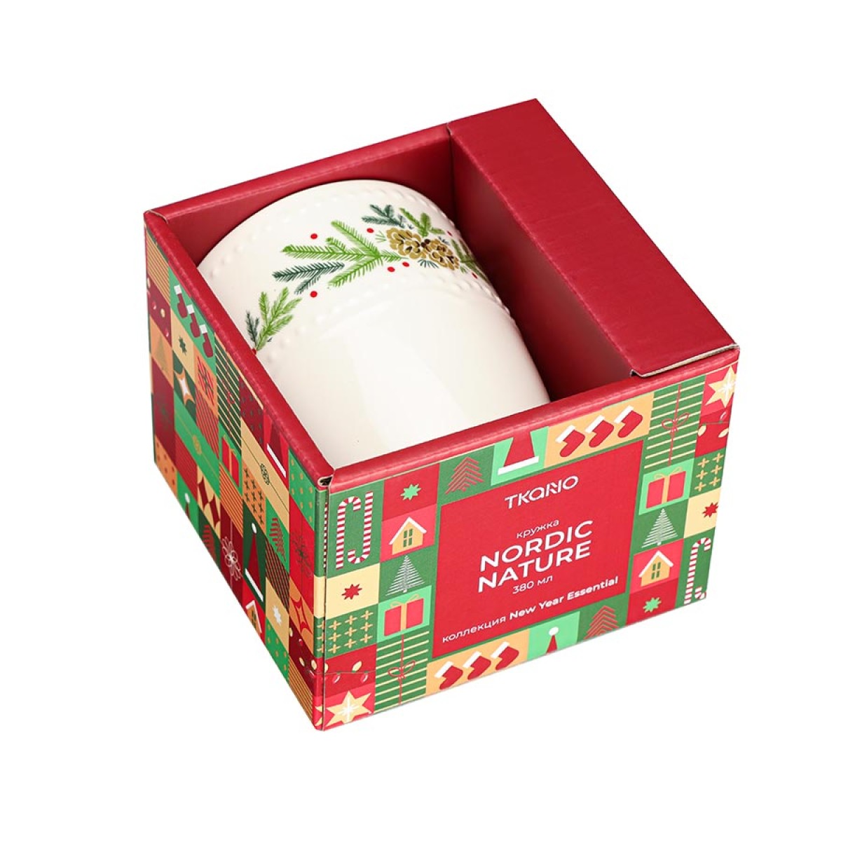 Кружка nordic nature из коллекции new year essential, 360 мл
