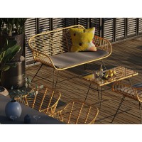 Кушетка vetle bent, 125х68х81 см, ротанг