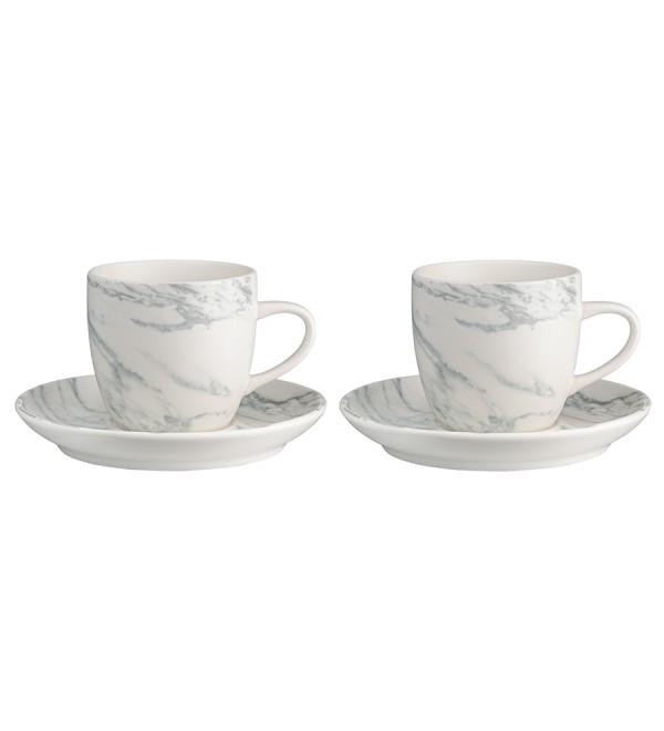 Набор чайных пар marble, 250 мл, 2 шт.