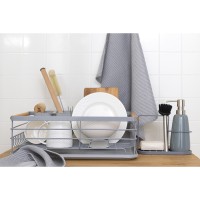 Сушилка для посуды granli, 43x30,5x14 см, серая