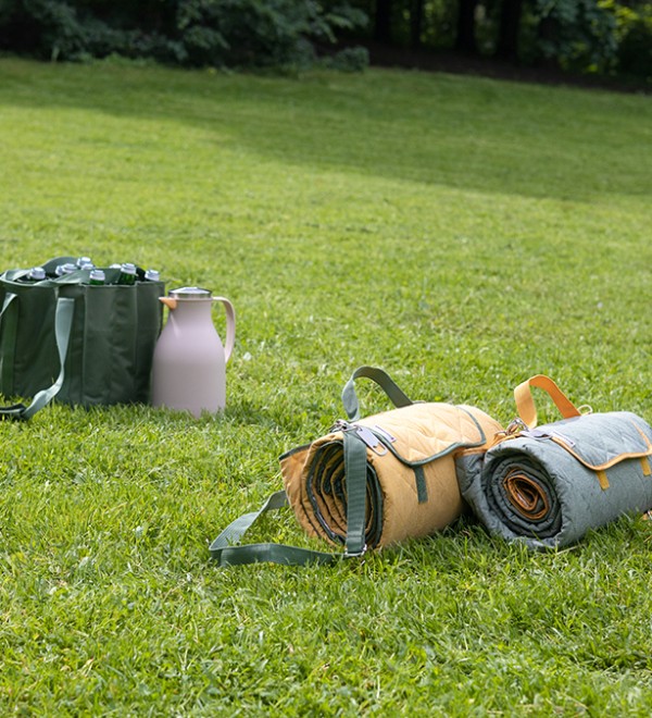 Плед для пикника и отдыха на пляже smart picnic, шалфей