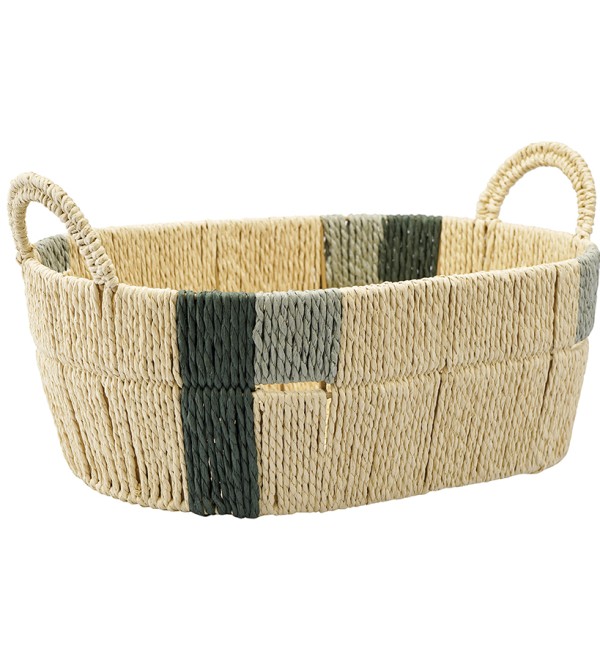 Корзина плетеная овальная bodhran sage из коллекции ethnic, размер m