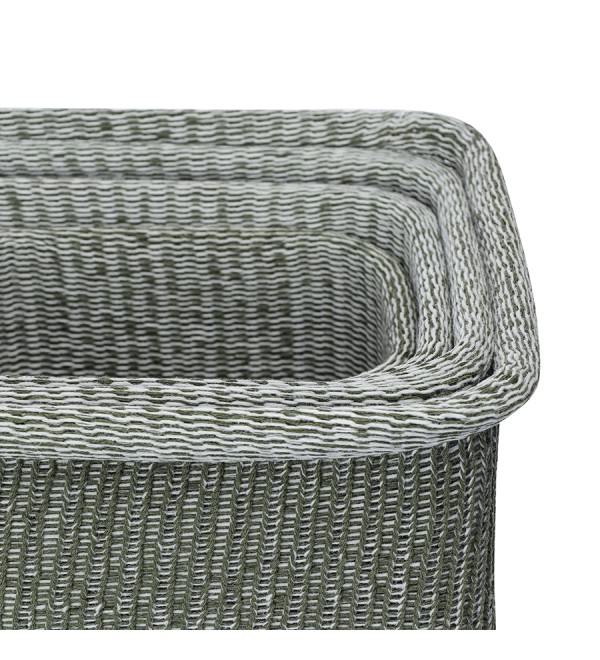 Набор из 4-х корзин для хранения sustainable collection, оливковый