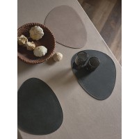 Набор из 4-х двухсторонних сервировочных салфеток drop, 33х41 см, зеленый/бежевый