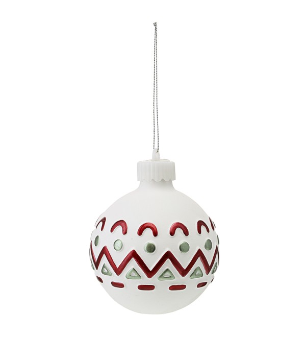 Набор ёлочных украшений с подсветкой festive embroidery из коллекции new year essential, 4 шт.