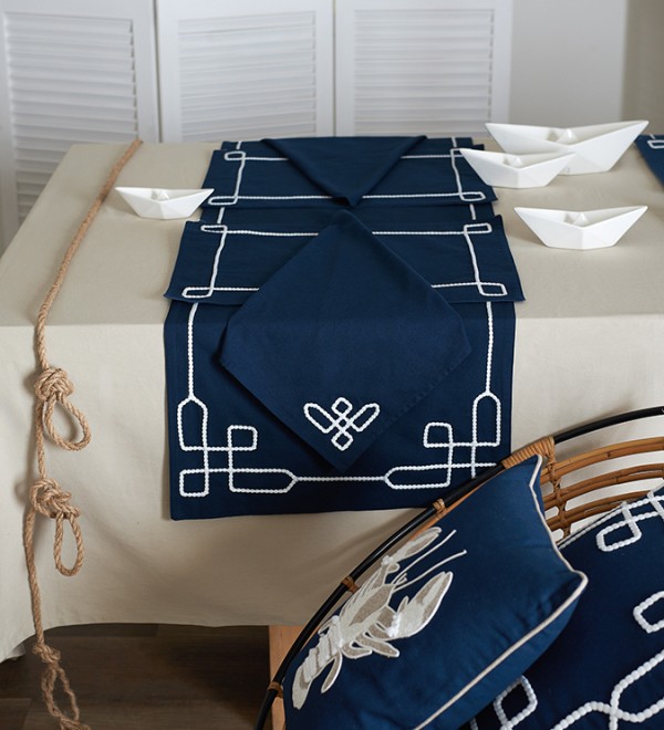 Салфетка под приборы navy story из коллекции sea treasures, 33х48 см