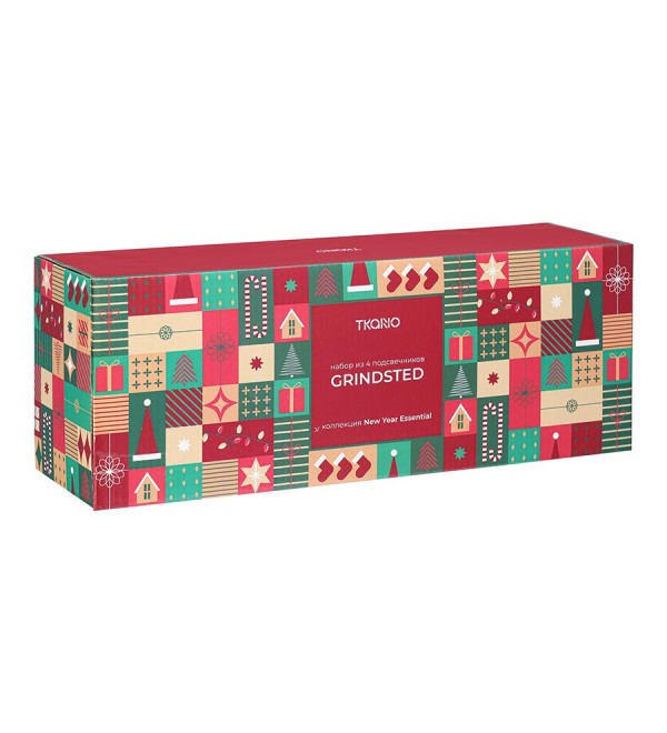 Набор из 4 подсвечников grindsted из коллекции new year essential, 4 шт.