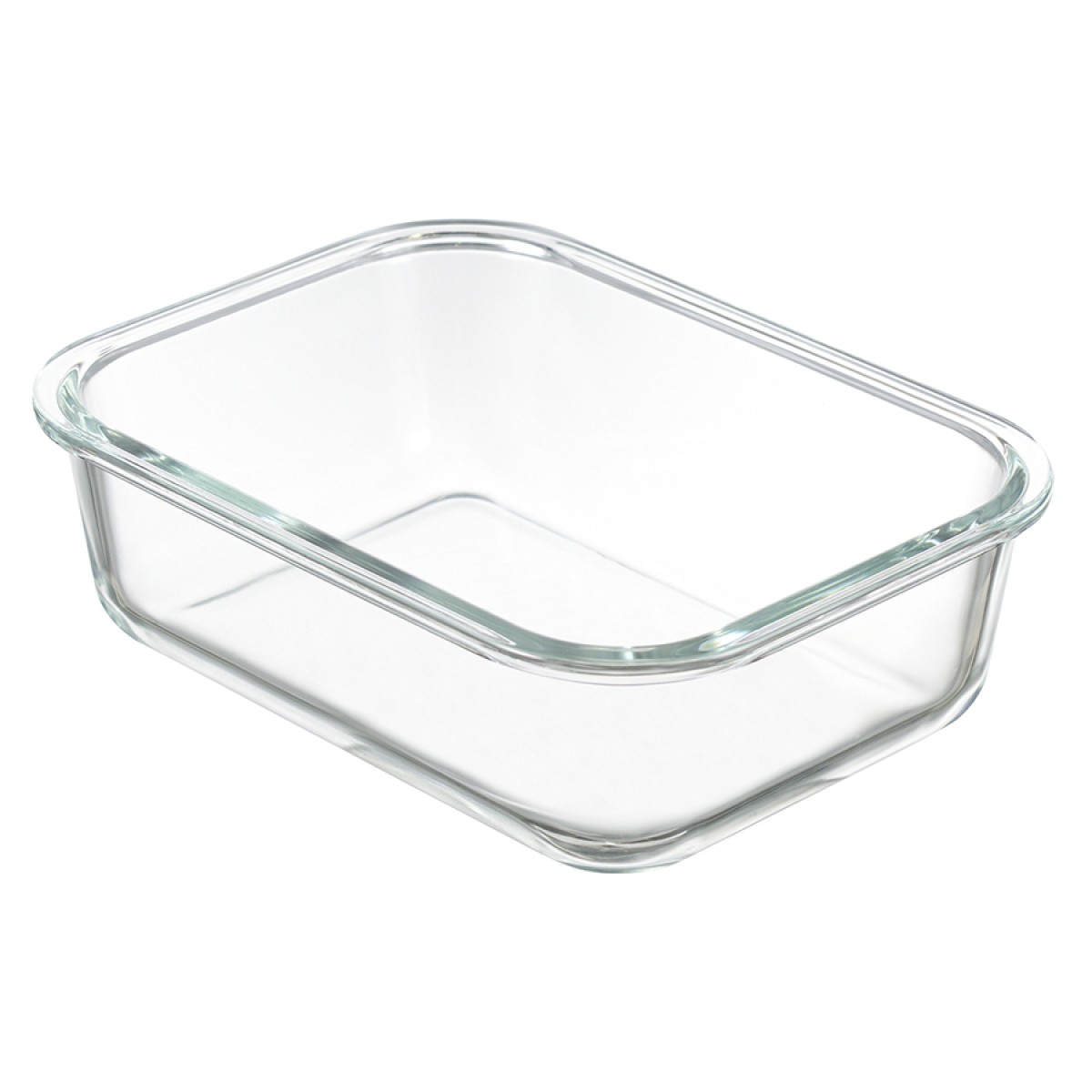 Контейнер для запекания и хранения прямоугольный click glass, 1 л, светло-серый