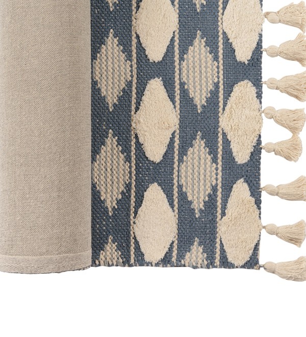 Ковер из хлопка синего цвета argyle из коллекции ethnic, 160х230 см