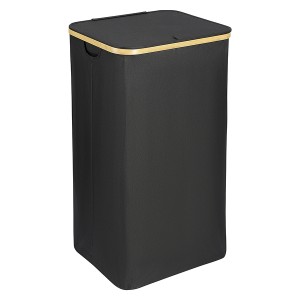 Корзина для белья neat tall, 41х35х74 см, черная