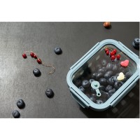 Контейнер для запекания, хранения и переноски продуктов в чехле smart solutions, 370 мл, синий