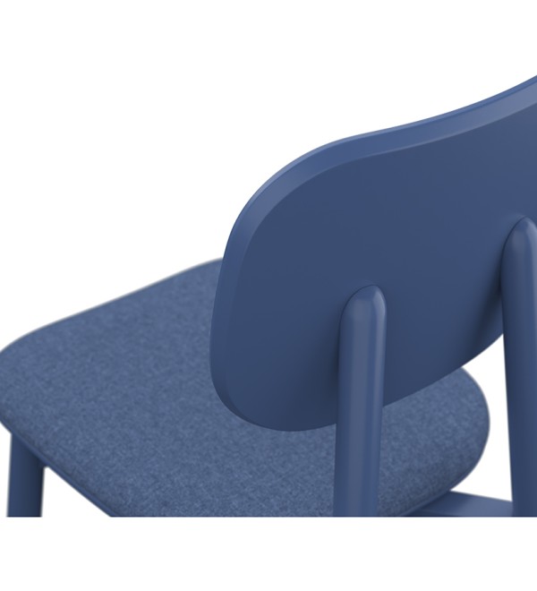 Стул saga, рогожка, синий