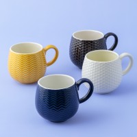 Кружка embossed, 350 мл, синяя