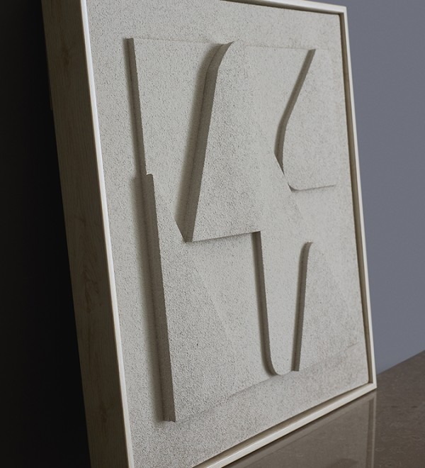 Панно декоративное с эффектом 3d minimalism triangle, 40х40 см
