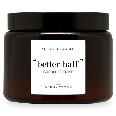 Свеча ароматическая the olphactory, better half, groom cologne, 60 ч