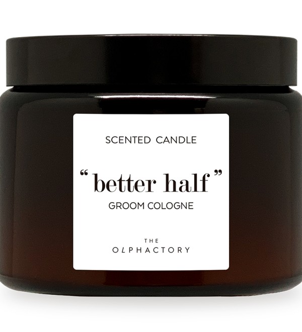 Свеча ароматическая the olphactory, better half, groom cologne, 60 ч