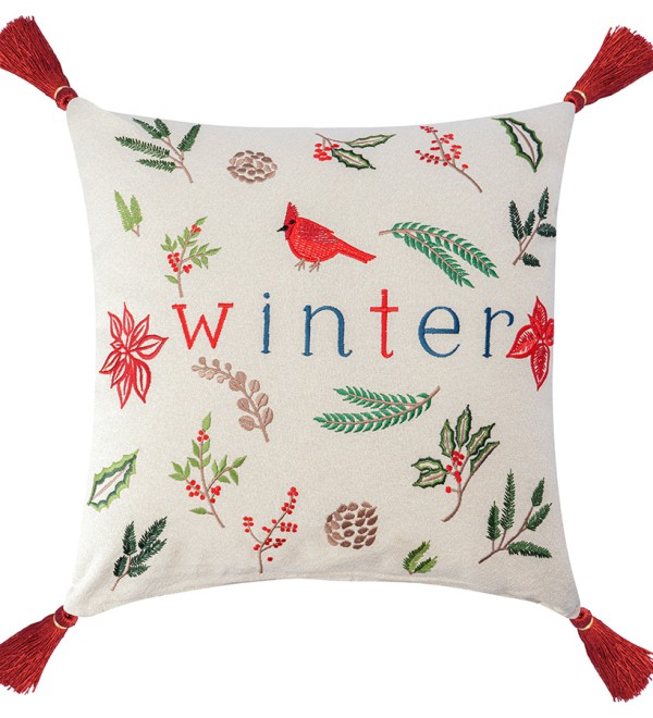 Подушка декоративная Зимняя песня из коллекции new year essentiall, 45x45см