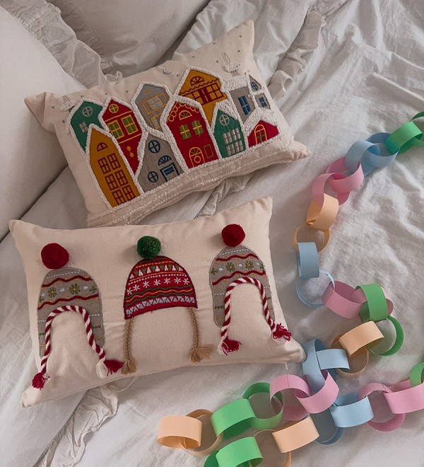 Чехол на подушку cozy knits из коллекции new year essential, 30х45 см