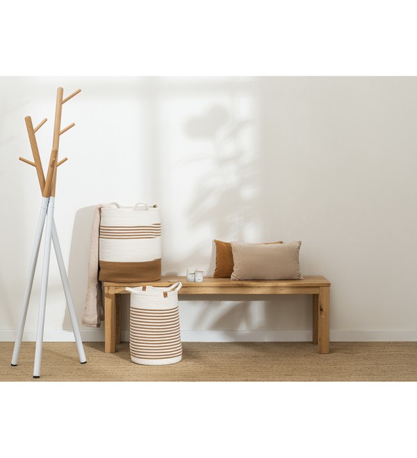 Корзина для хранения thea D30х46 см, бежевая/горчичная