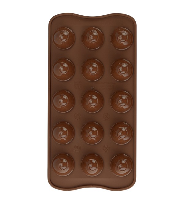 Форма для приготовления конфет choco spiral силиконовая