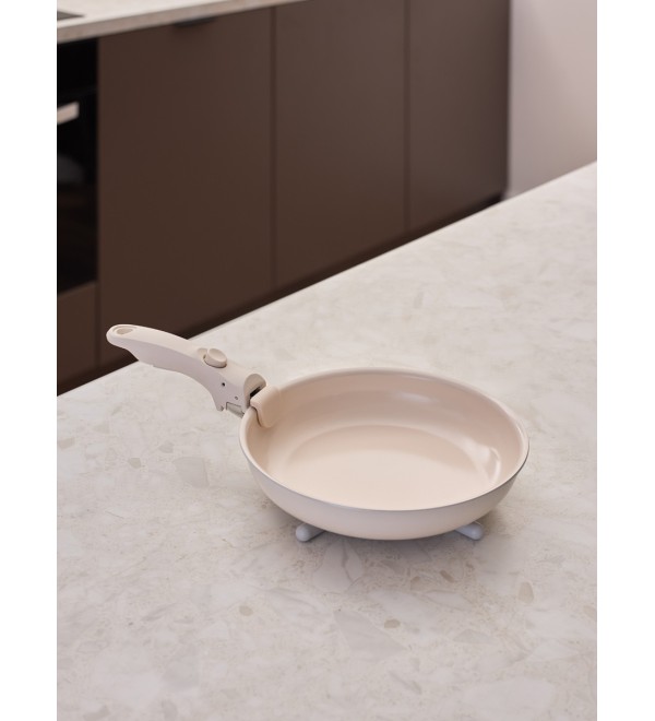 Сковорода с крышкой и съемной ручкой smart ceramic, D20 см