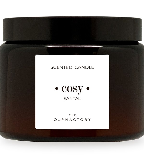 Свеча ароматическая the olphactory, cozy, santal, 60 ч