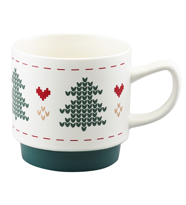 Набор из четырех кружек knitted tale из коллекции new year essential, 380 мл