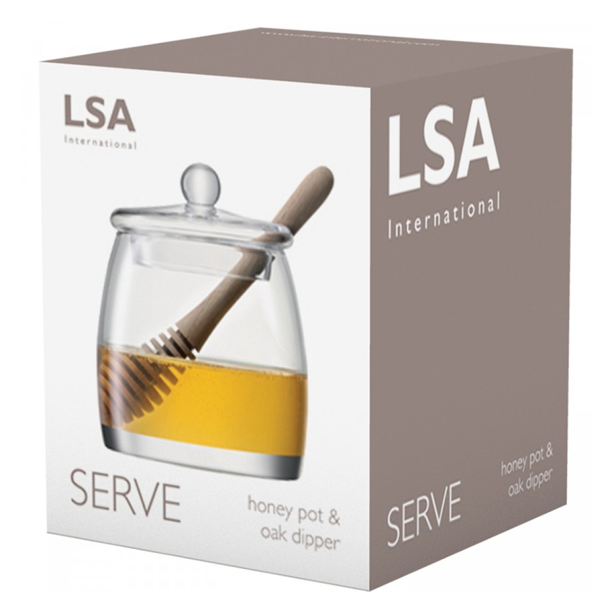 Банка для меда с ложкой serve, 590 мл