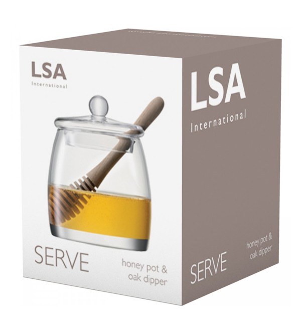 Банка для меда с ложкой serve, 590 мл