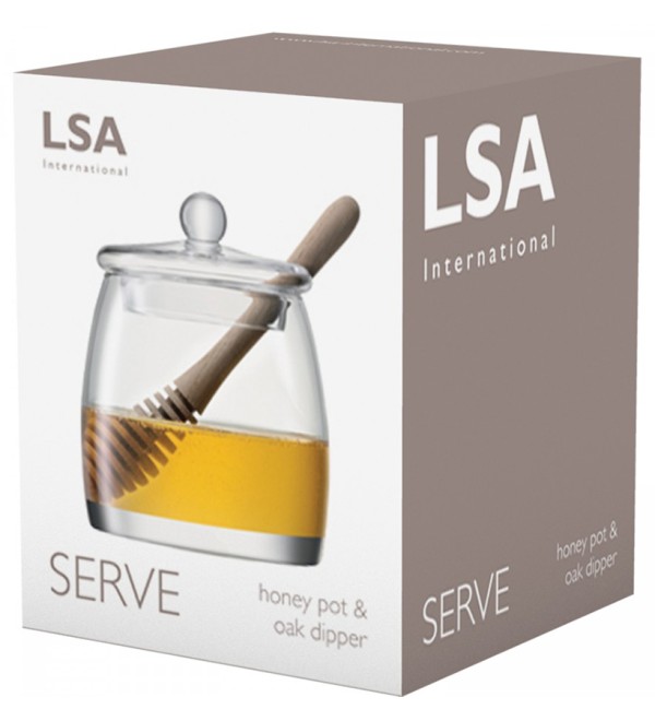 Банка для меда с ложкой serve, 590 мл