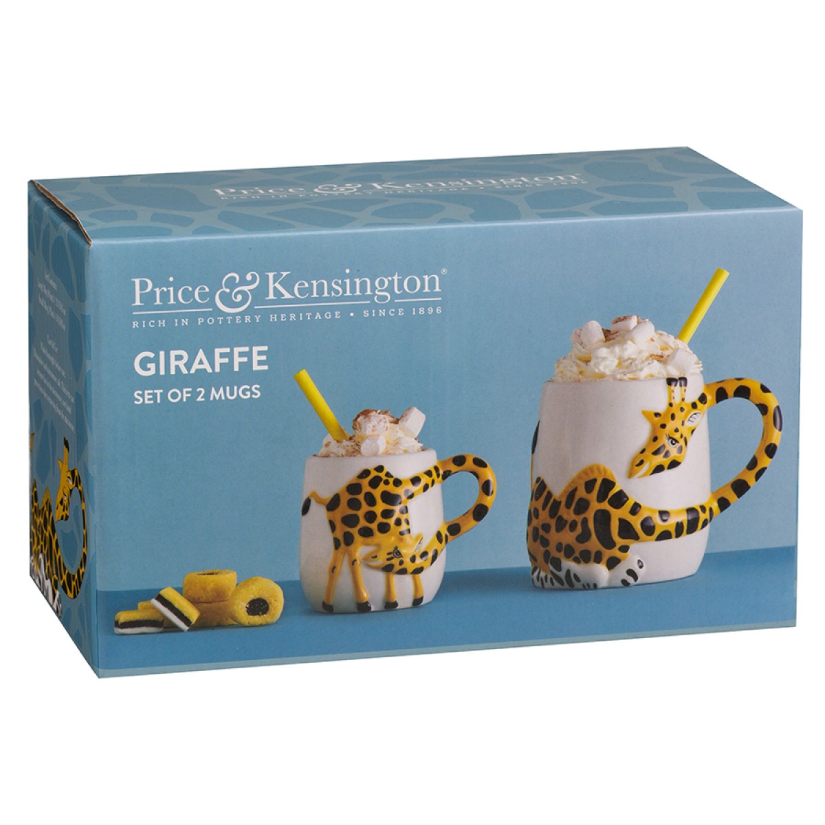 Набор из 2 кружек giraffe, 405 мл и 195 мл